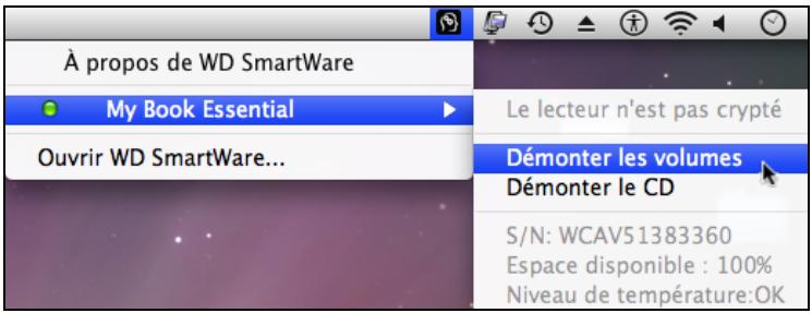 WESTERN DIGITAL MY BOOK ESSENTIAL - Utilisation de l'icone WD SmartWare - 1