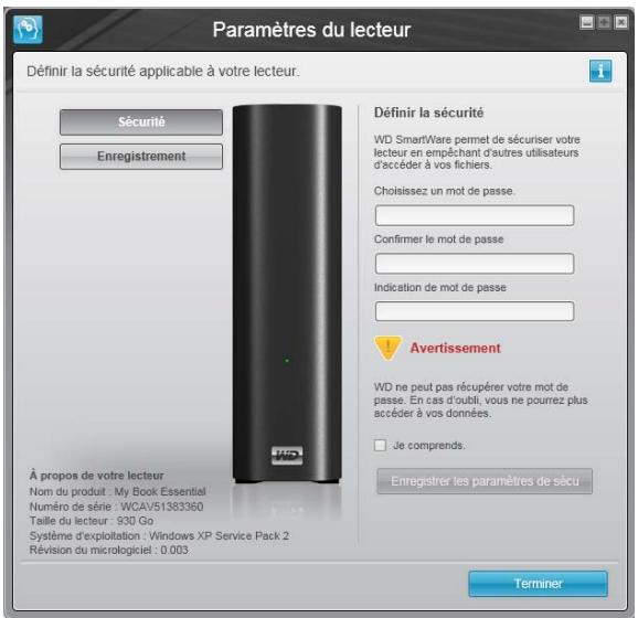WESTERN DIGITAL MY BOOK ESSENTIAL - ÀpRES avoir lancé votre première sauvêgarde : - 3
