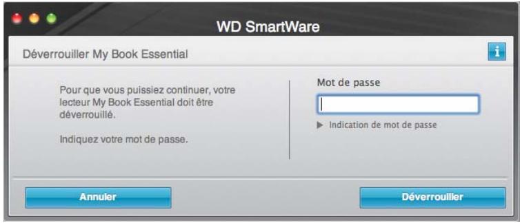 WESTERN DIGITAL MY BOOK ESSENTIAL - Déverrouillage du lecteur sans le logiciel WD SmartWare - 3