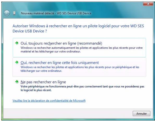 WESTERN DIGITAL MY BOOK ESSENTIAL - Installation du pilote automatiquement - 2