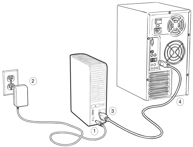 WESTERN DIGITAL MY BOOK ESSENTIAL - Connexion du lecteur - 3