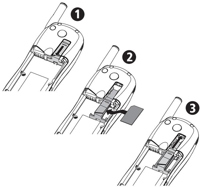 MITSUBISHI G310 - Insertion de la carte SIM - 1