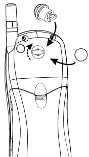 MITSUBISHI T300 - Fixation du bouton sur le téléphone - 2