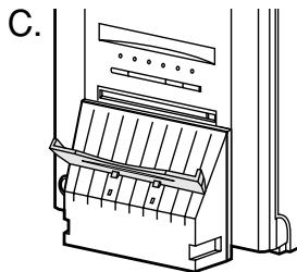 MITSUBISHI CP9550DW - Installation du receveur de papier - 3