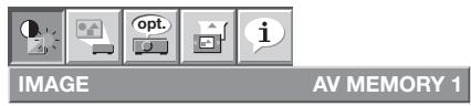 MITSUBISHI HC5000 - Réglage des menus - 1