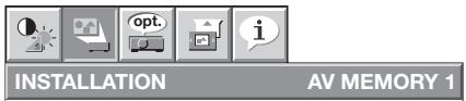 MITSUBISHI HC5000 - Réglage des menus - 2