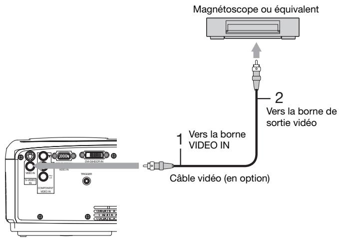 MITSUBISHI HC5000 - Connexion au lecteur vidéo, etc. - 1