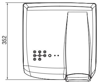 MITSUBISHI HC5000 - Schéma d'encombrement (unité : mm) - 1