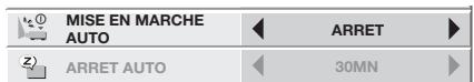 MITSUBISHI HC5000 - Réglage des menus - 5