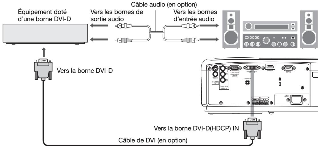 MITSUBISHI HC5000 - Raccordement (pour les équipements vidéo dotés d'une borne DVI-D) - 1