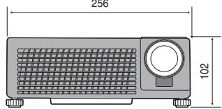 MITSUBISHI SD105U - Vues de l'appareil (unité : mm) - 3