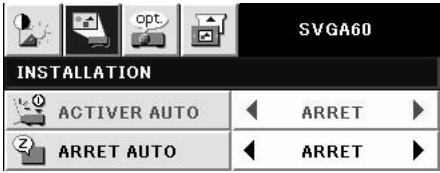 MITSUBISHI SD105U - Utilisation du menu - 3