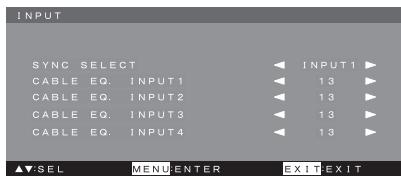 MITSUBISHI 56P-QF60LCU - Menu INPUT - 1