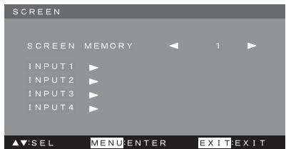 MITSUBISHI 56P-QF60LCU - Menu SCREEN - 1