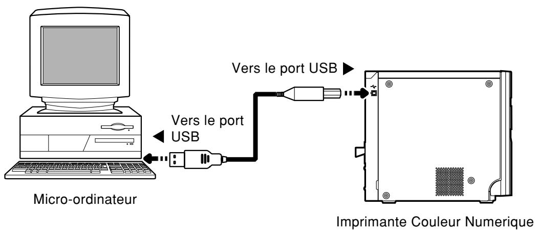 MITSUBISHI CP9550DW-S - CONNEXION A UN ORDINATEUR (EXAMPLE) - 1