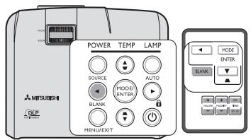 MITSUBISHI EX200U - Masquage de l'image - 1
