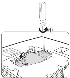 MITSUBISHI EX200U - Remplacement de la lampe - 6
