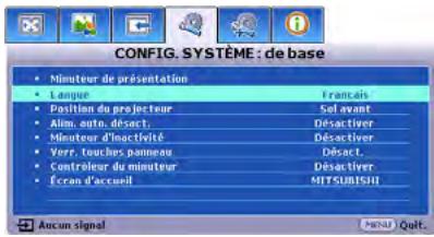 MITSUBISHI EX200U - Utilisation des menus - 4