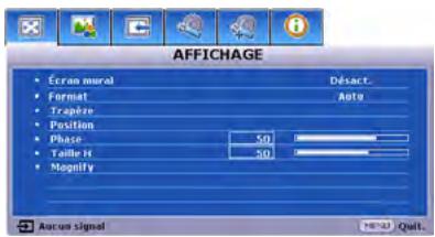 MITSUBISHI EX200U - Utilisation des menus - 2