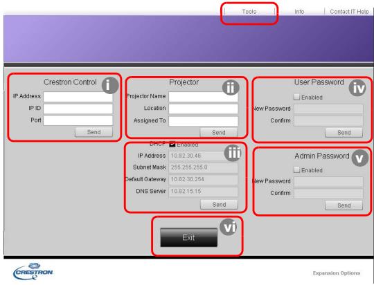 MITSUBISHI EX240 - Lorsque you utilisez le tableau de commande du projecteur ou la telecommande pour change les reglages du menu OSD, cela peut prender un certain temps pour que le navigateur web synchronise ces modifications avec le projecteur. - 1