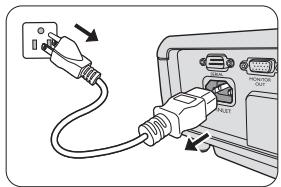 MITSUBISHI EX240U - Arrêt du projecteur - 2