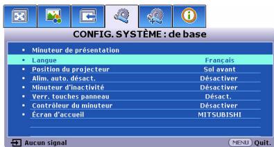 MITSUBISHI EX240U - Utilisation des menus - 4