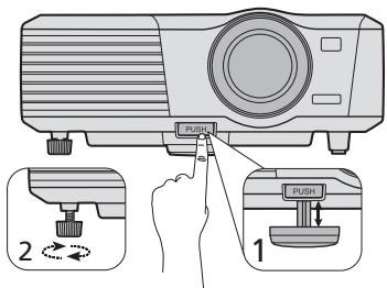 MITSUBISHI EX240U - Ajustement de l'angle de projection - 1