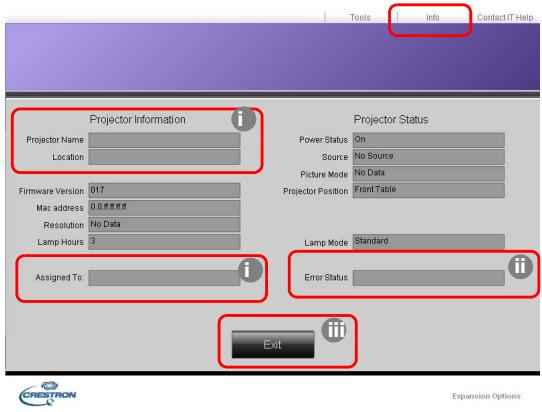 MITSUBISHI EX240U - Lorsque you utilisez le tableau de commande du projecteur ou la telecommande pour change les reglages du menu OSD, cela peut prender un certain temps pour que le navigateur web synchronise ces modifications avec le projecteur. - 2