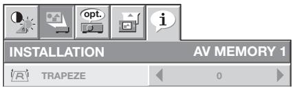 MITSUBISHI HC6000 - Réglage des menus: - 3
