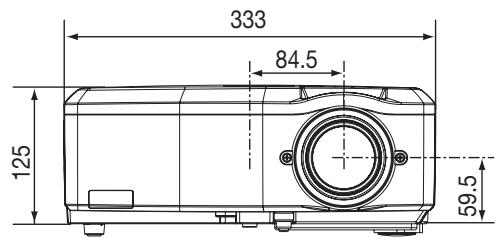 MITSUBISHI HL2750 - Scheme d'encombrement (unité: mm) - 3