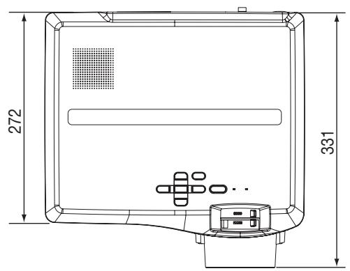 MITSUBISHI HL2750 - Scheme d'encombrement (unité: mm) - 1