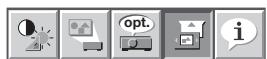 MITSUBISHI HL2750 - Menu REGLAGE SIGNAUX VIDEO - 1