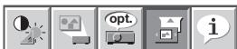 MITSUBISHI HL2750 - Menu REGLAGE SIGNAUX VIDEO - RESOLUTION (MEMORISE) - 1