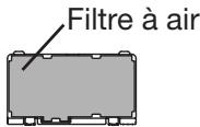 MITSUBISHI HL2750U - Nettoyage du filtre à air - 1