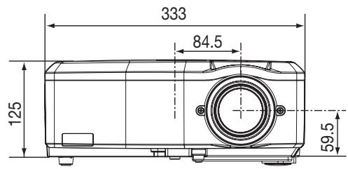 MITSUBISHI HL2750U - Schéma d'encombrement (unité : mm) - 3