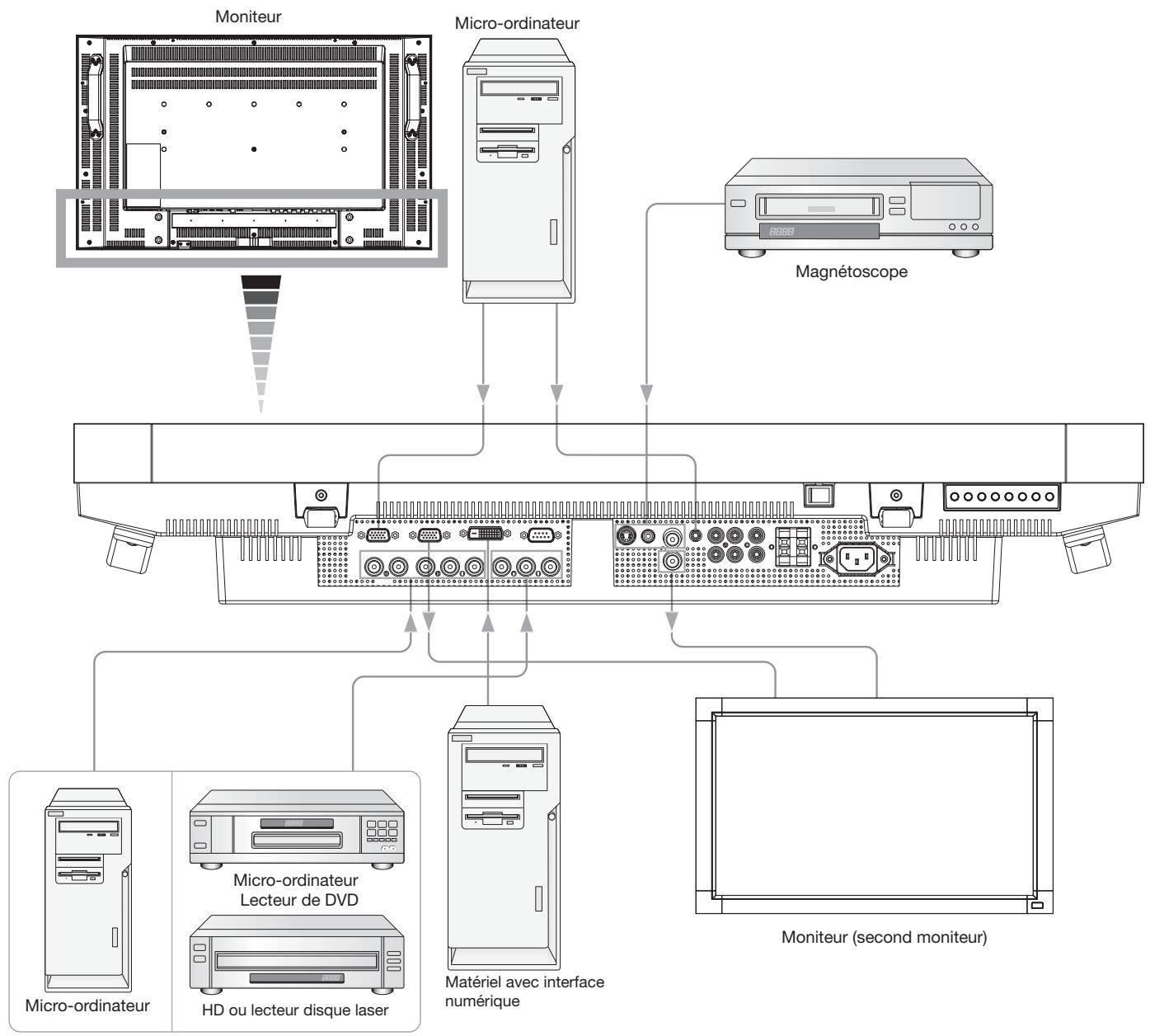 MITSUBISHI LDT322V - Avant d'effectuer les branchements: - 1