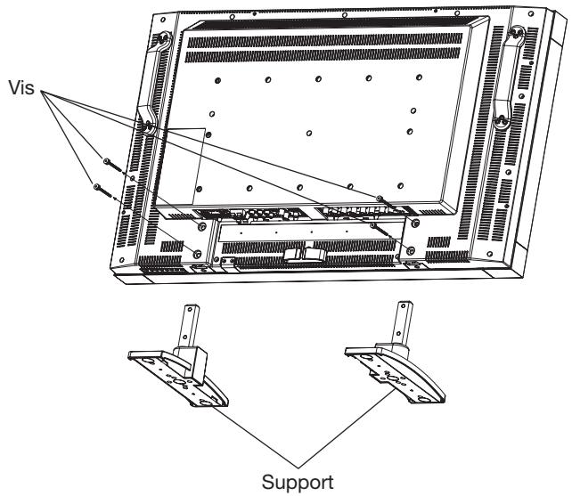 MITSUBISHI LDT322V - Installation et retrait du supports - 1