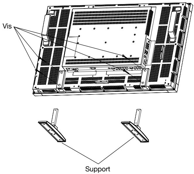 MITSUBISHI LDT421V - Installation et retrait du support - 1