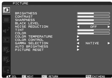 MITSUBISHI MDT421S - Menu principal - 1