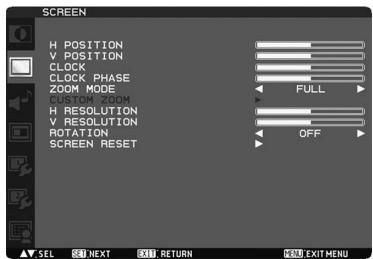 MITSUBISHI MDT421S - Menu principal - 1