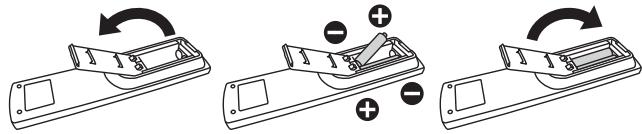 MITSUBISHI MDT521S - Comment installer les piles - 1