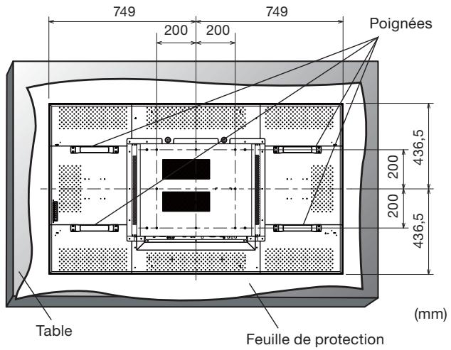 MITSUBISHI MDT651S - Placement de l'écran face vers le bas - 1