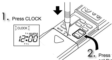 MITSUBISHI MSC-GE20VB - Setting current time - 1