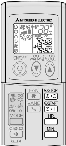 MITSUBISHI MSC-GE35VB - TIMER-BETRIEB (ON/OFF-TIMER) - 1