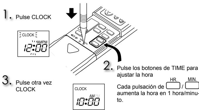 MITSUBISHI MSC-GE35VB - Ajuste de la hora actual - 1