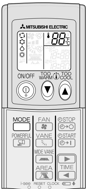 MITSUBISHI MSZ-FD09NA - Selection des MODES de fonctionnement - 1