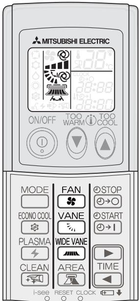 MITSUBISHI MSZ-FD35VAS - Reglage de la vitesse du ventilateur et de la direction du FLUX d'air - 1