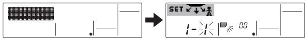 MITSUBISHI PLA-A.BA - [1] To turn off air conditioner and change the remote controller to "Fixed airflow direction mode" - 1