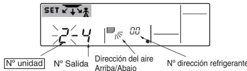 MITSUBISHI PLA-A.BA - [2] Para comprobar Cambiando el n^ de unidad suscesivamente (el n^ máximo de unidad es 4) - 1