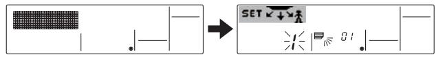 MITSUBISHI PLFY-P-NBMU-E - [1] To turn off air conditioner and change the remote controller to "Fixed airflow direction mode" - 1